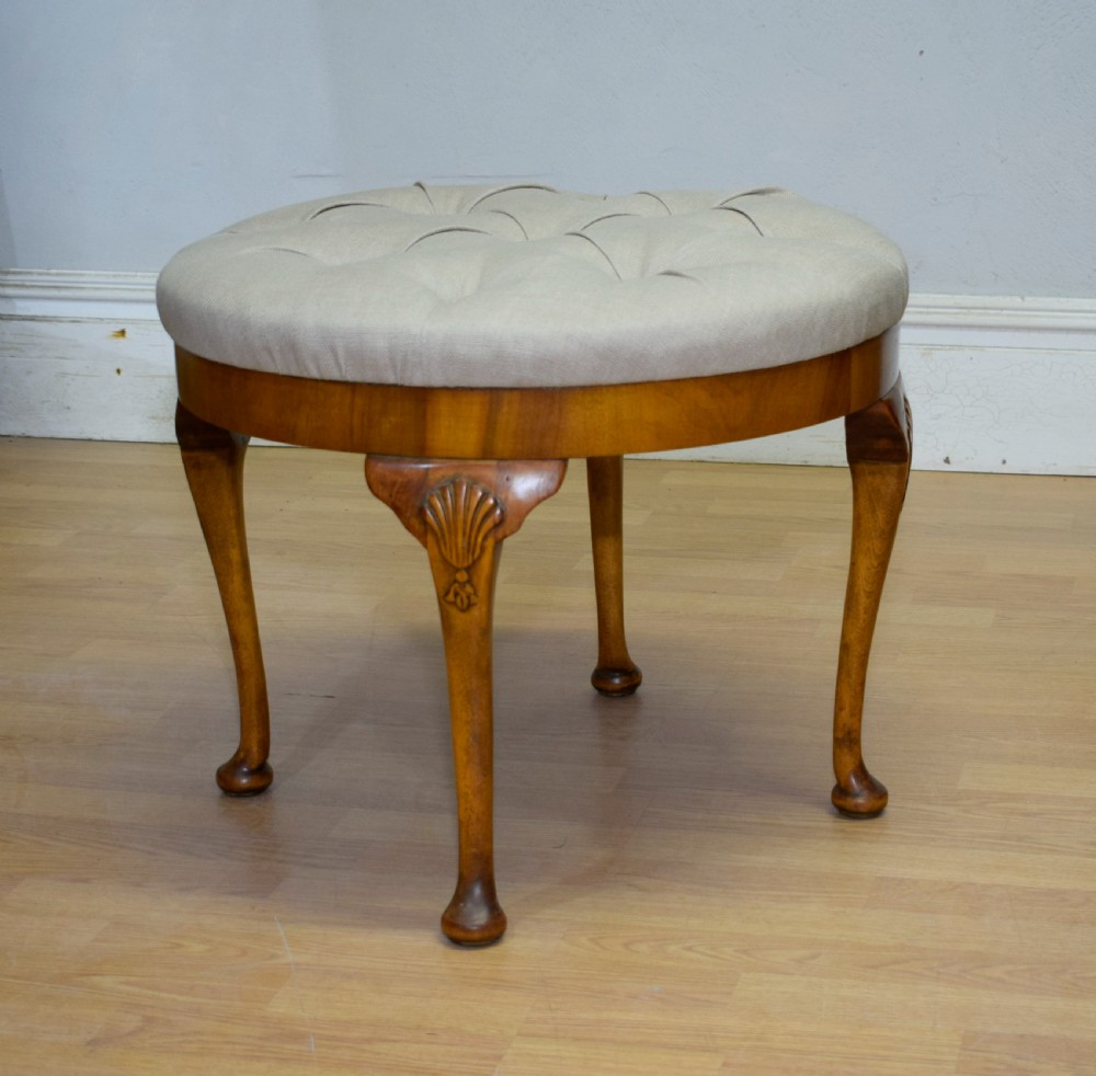 Early 20th Century Upholstered Stool View V