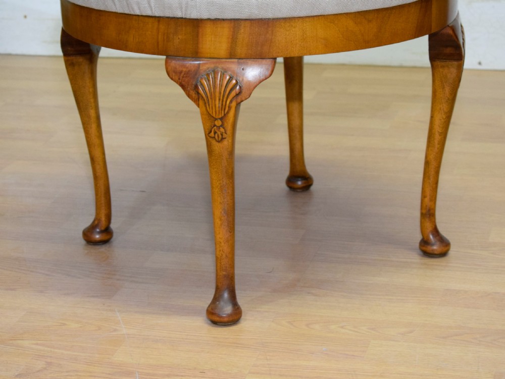 Early 20th Century Upholstered Stool View VI