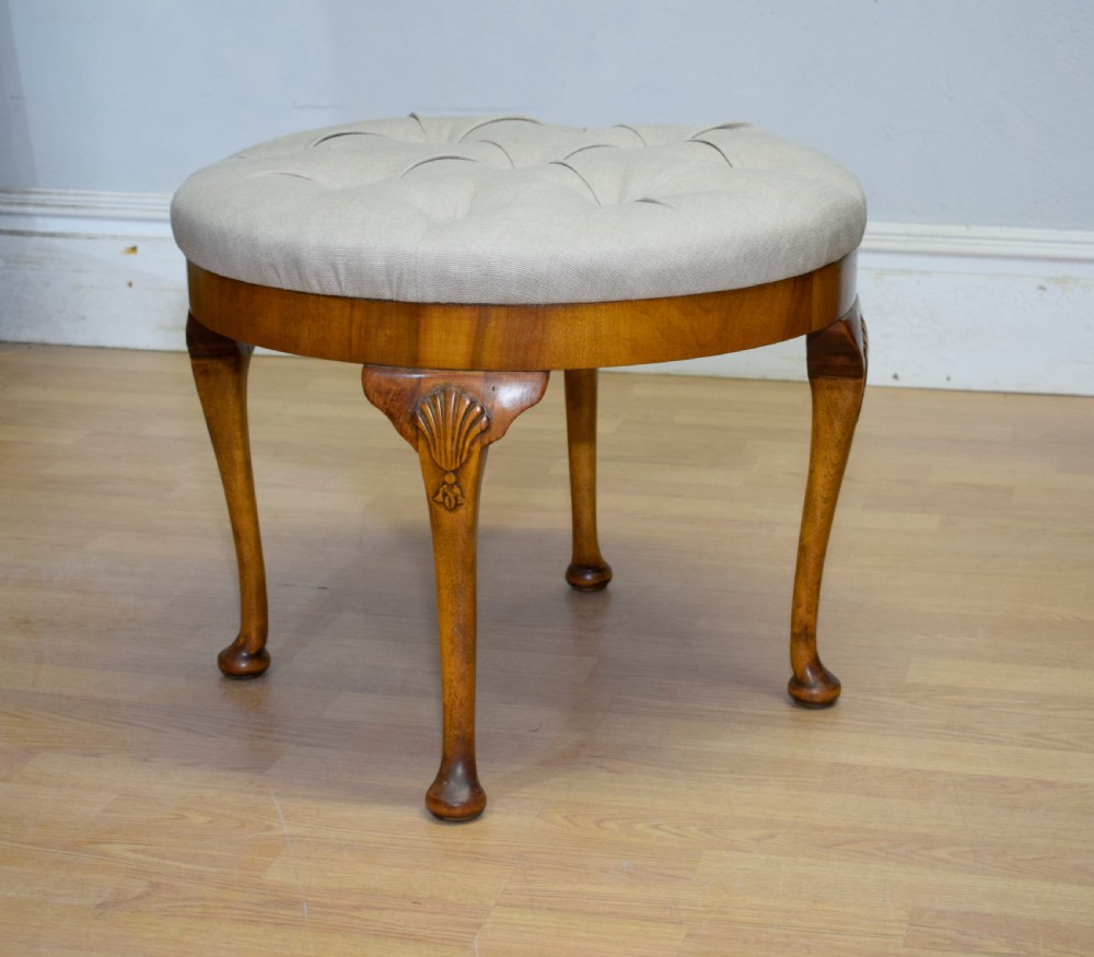 Early 20th Century Upholstered Stool View VII