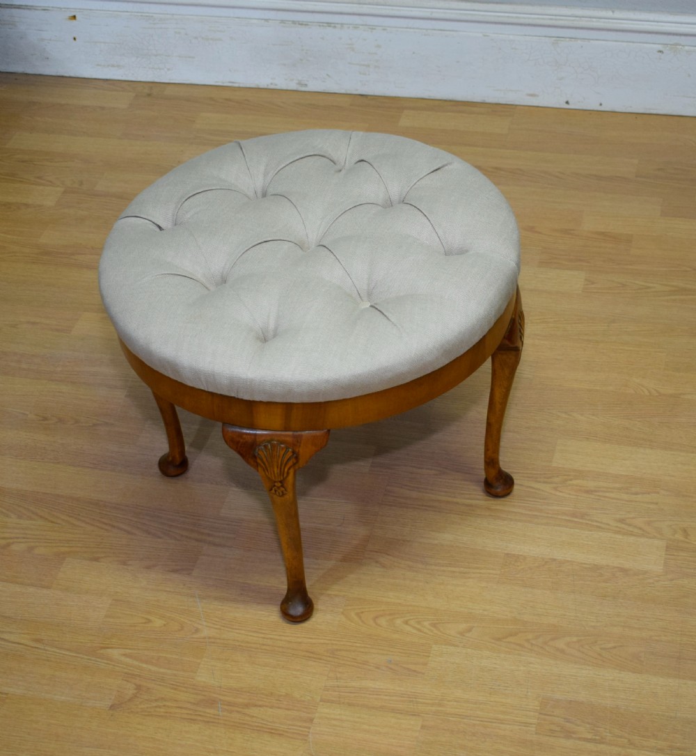 Early 20th Century Upholstered Stool View IX