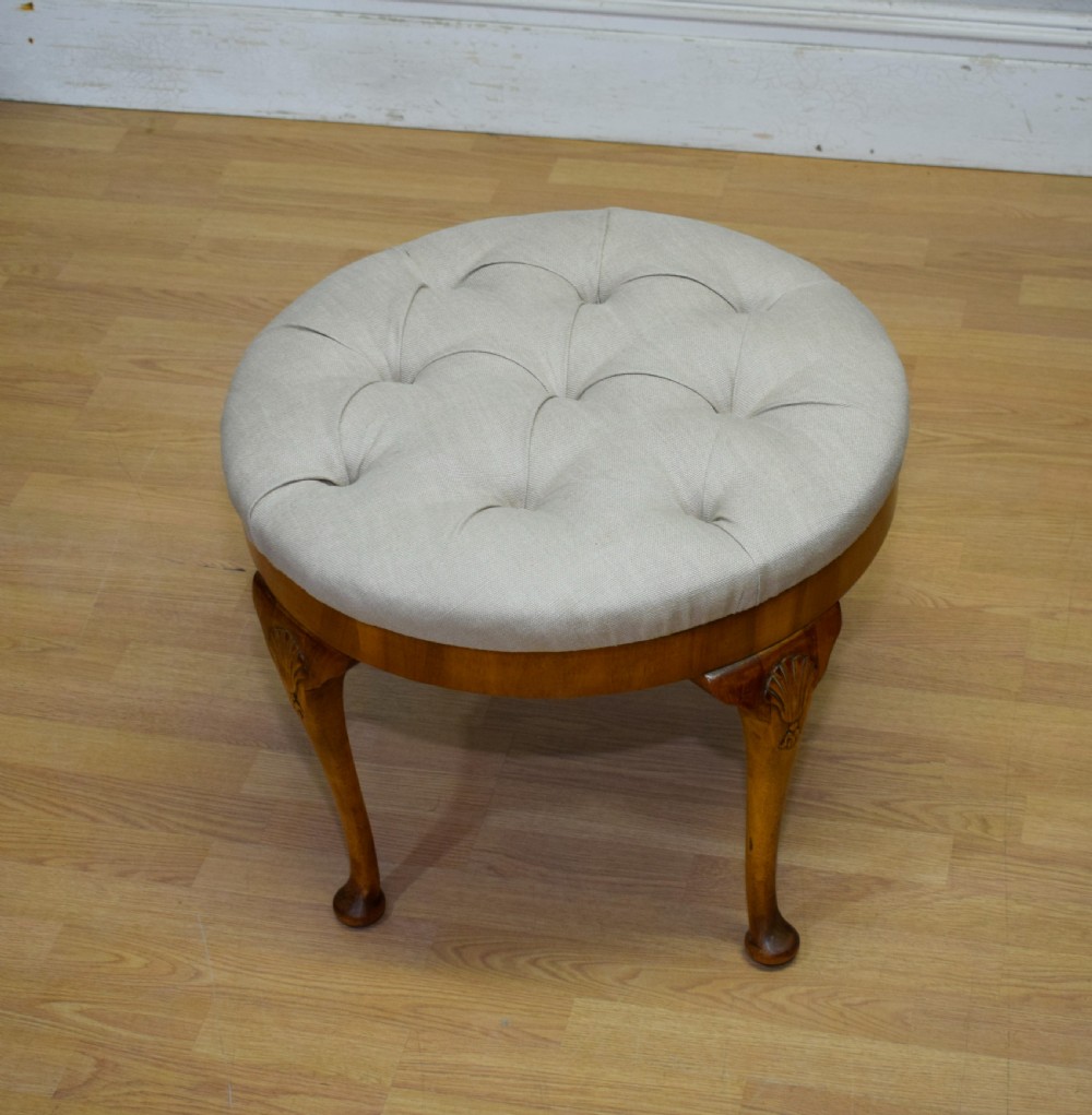 Early 20th Century Upholstered Stool View X