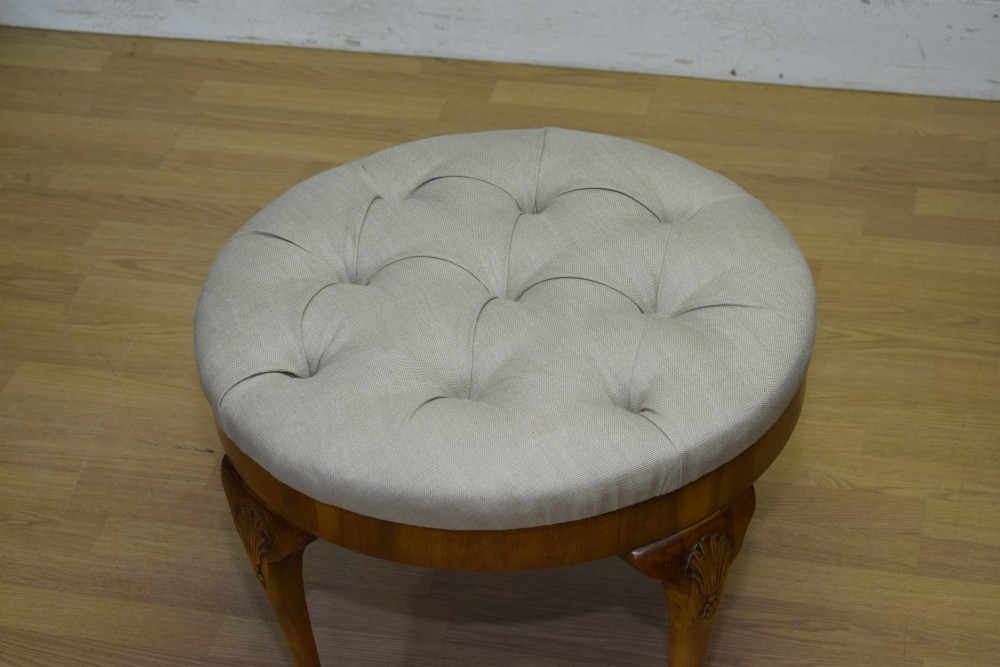 Early 20th Century Upholstered Stool View XI