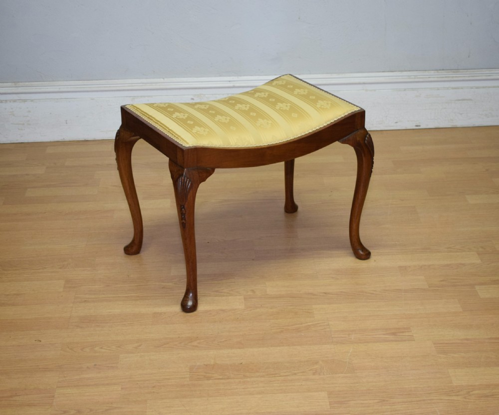  Dressing Table Walnut Stool Early 20th Century