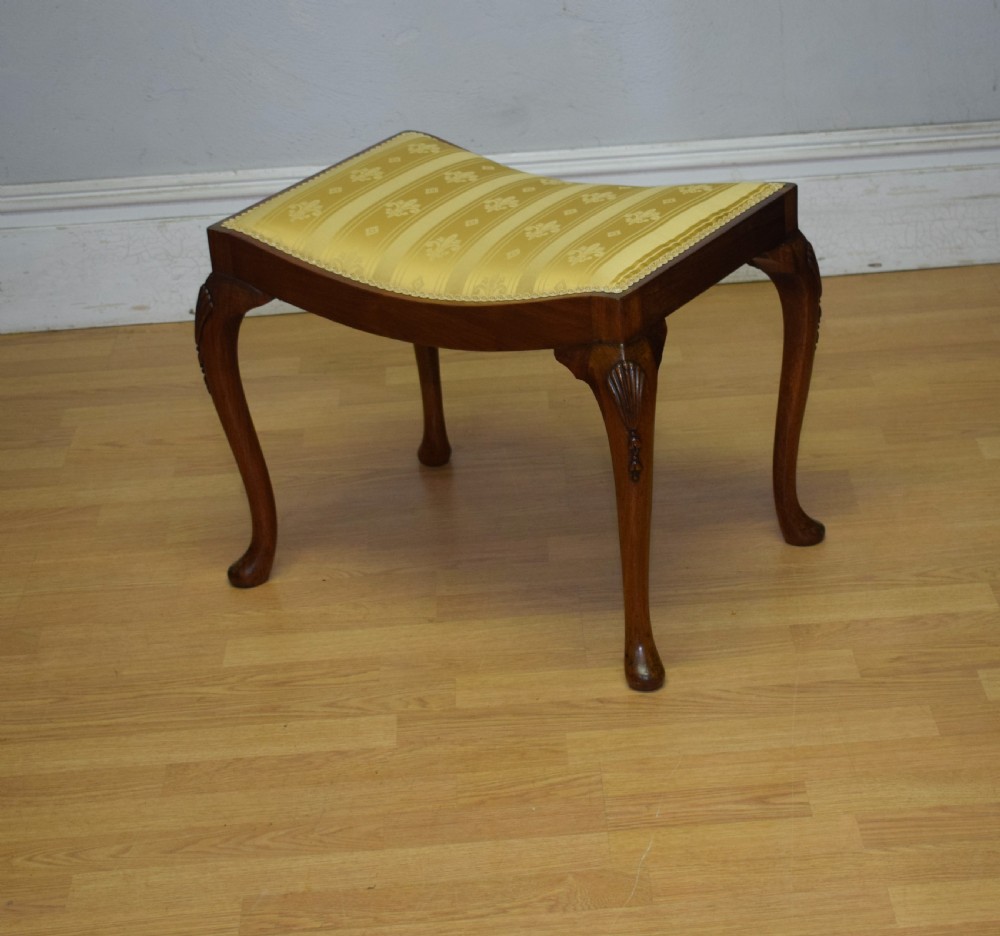  Dressing Table Walnut Stool Early 20th Century View II