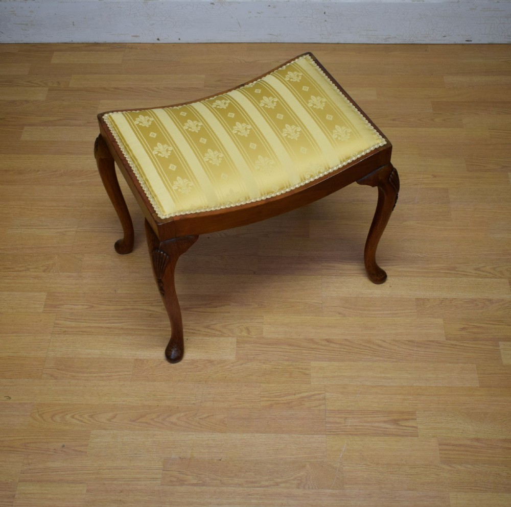  Dressing Table Walnut Stool Early 20th Century View III