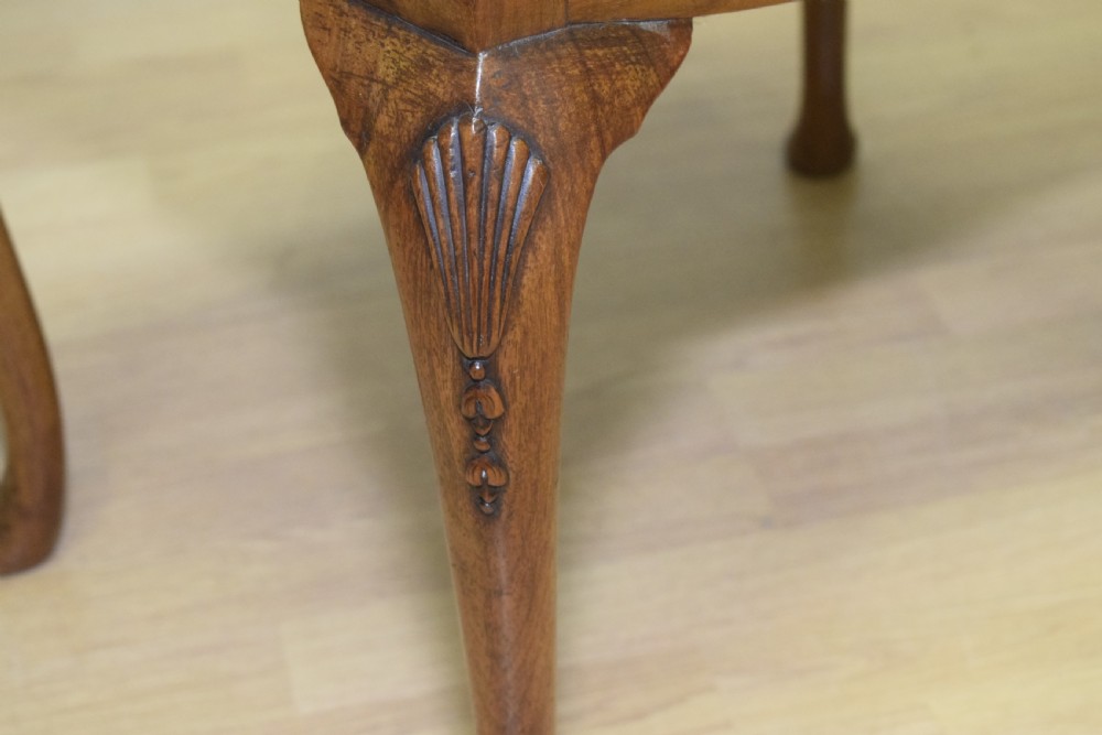  Dressing Table Walnut Stool Early 20th Century View X