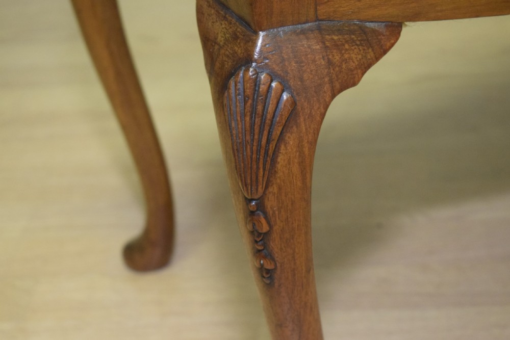  Dressing Table Walnut Stool Early 20th Century View XI