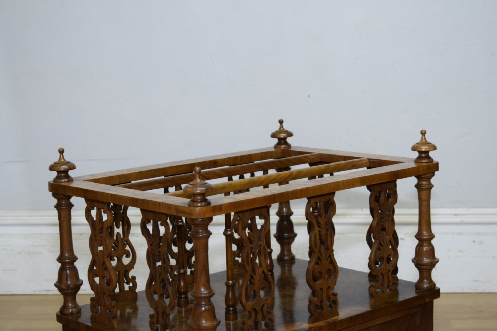 Victorian Burr Walnut Canterbury View IX