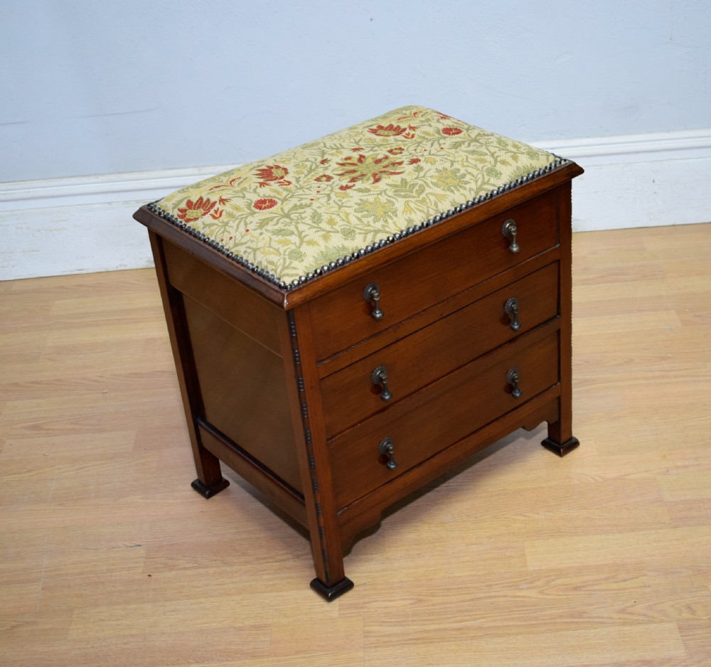 Antique Arts & Crafts Piano Stool View VI