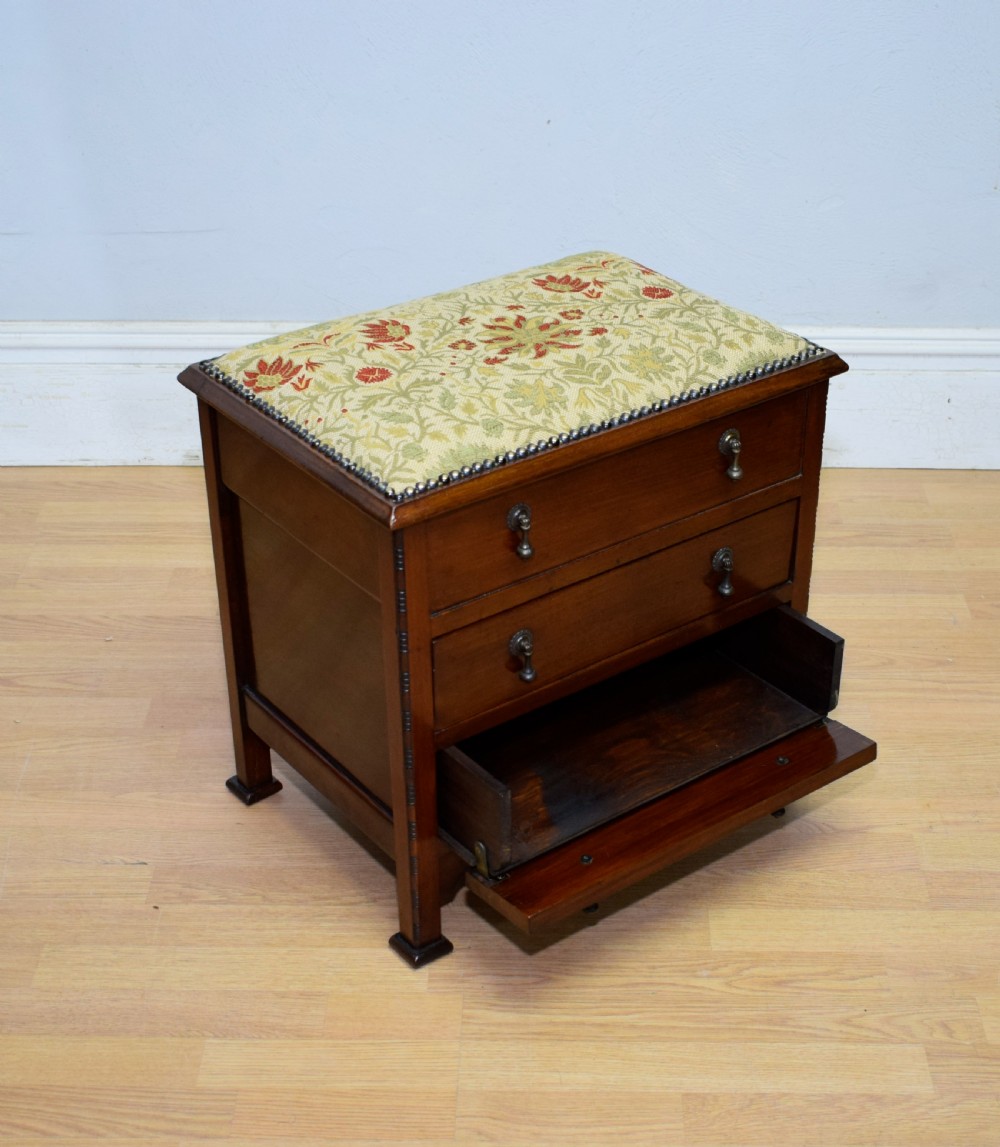 Antique Arts & Crafts Piano Stool View VII