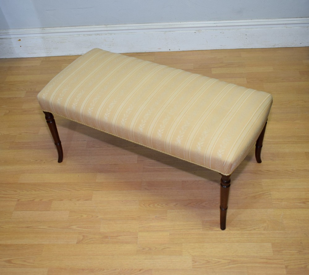 Antique Regency large Centre Stool View II
