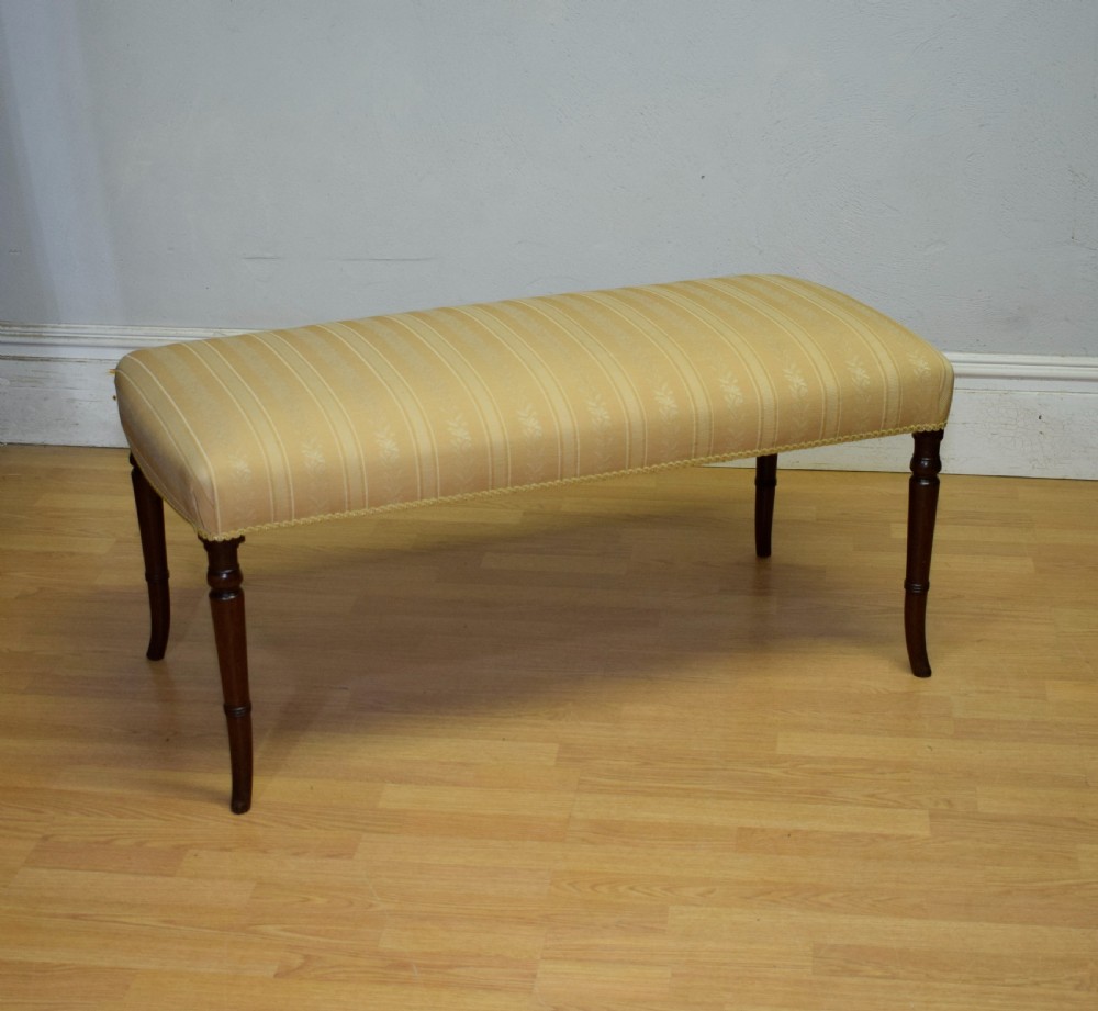 Antique Regency large Centre Stool View IX