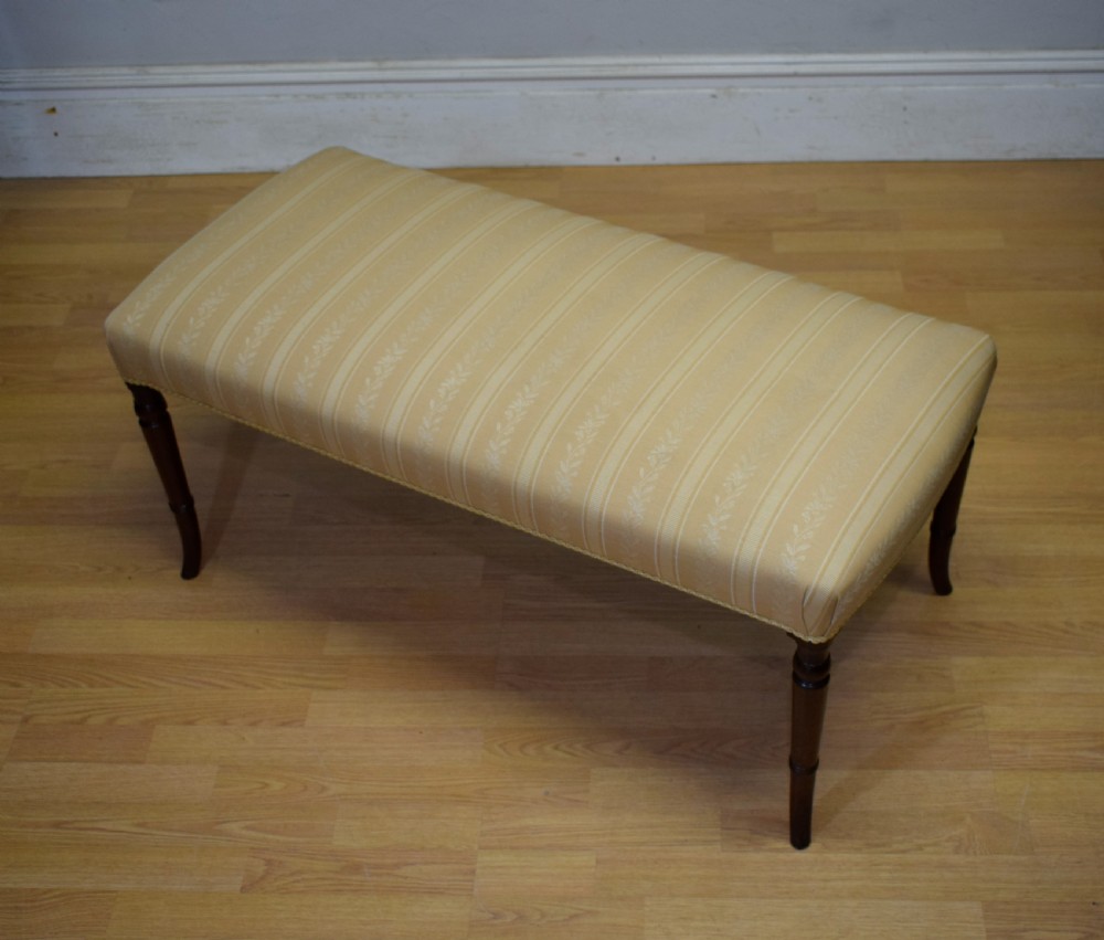 Antique Regency large Centre Stool View X