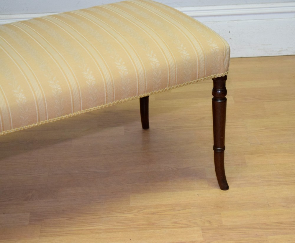 Antique Regency large Centre Stool View XI