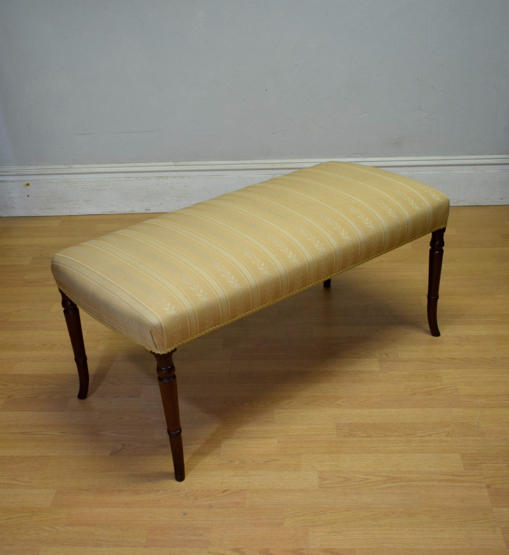 Antique Regency large Centre Stool View XIV