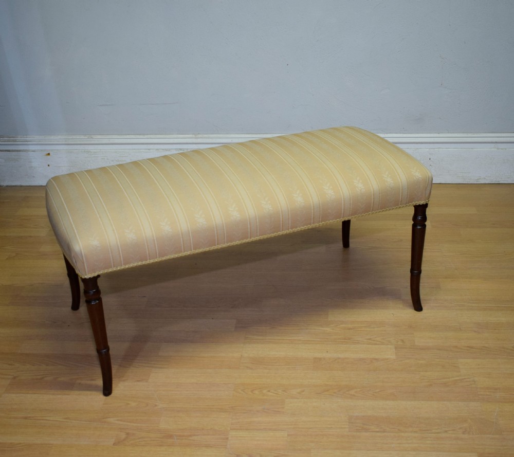 Antique Regency large Centre Stool View XV