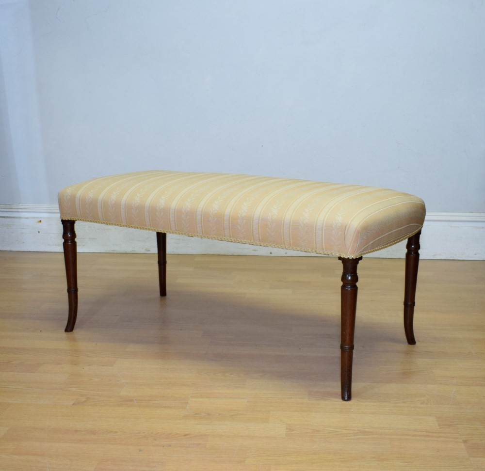 Antique Regency large Centre Stool View XIX