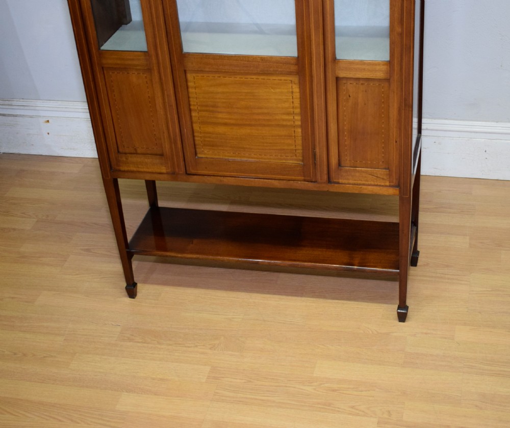 Antique Edwardian Inlaid Display Cabinet View III