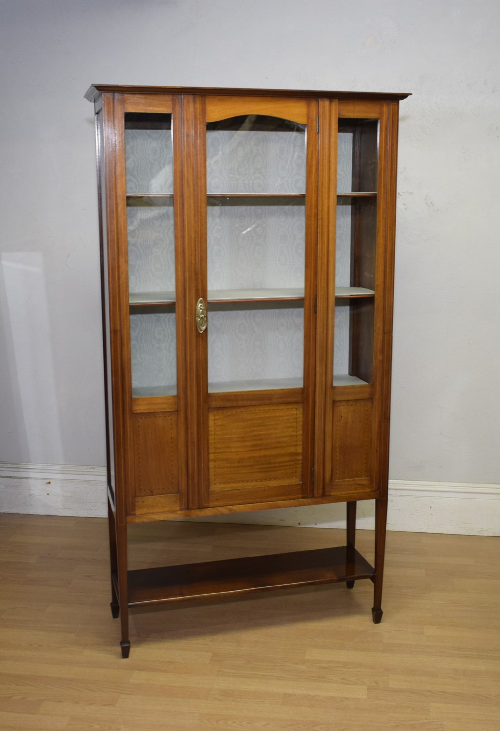 Antique Edwardian Inlaid Display Cabinet View VI
