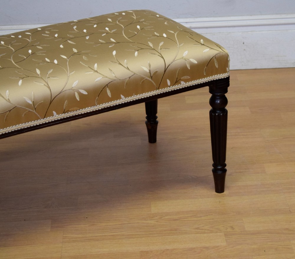 Large Upholstered Centre Stool / Duet Stool View II