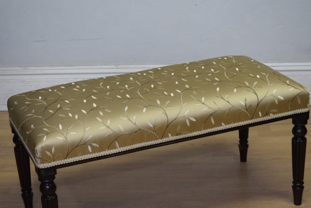 Large Upholstered Centre Stool / Duet Stool View V