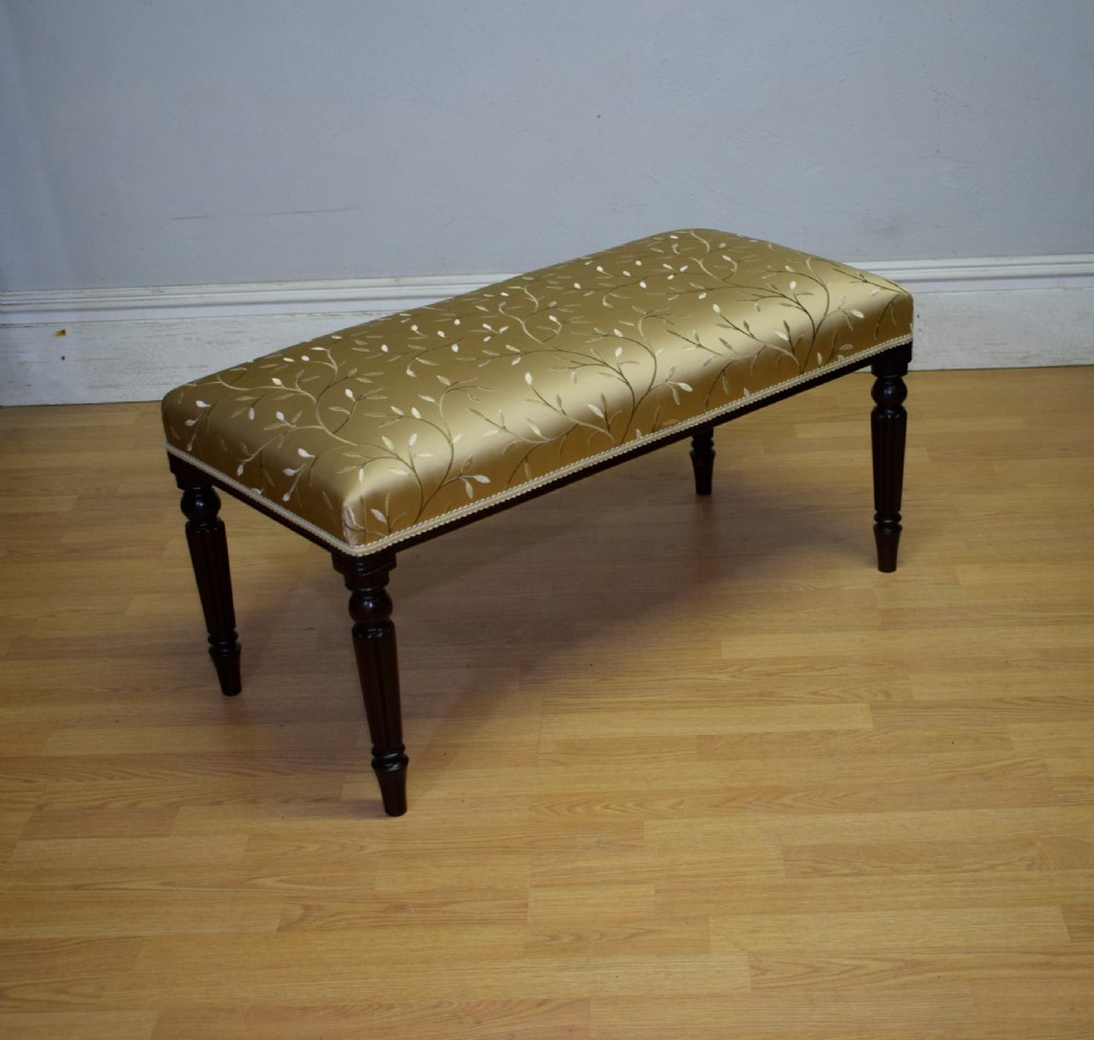 Large Upholstered Centre Stool / Duet Stool View VI