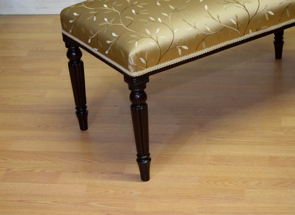Large Upholstered Centre Stool / Duet Stool View VII