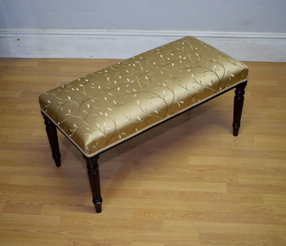 Large Upholstered Centre Stool / Duet Stool View VIII