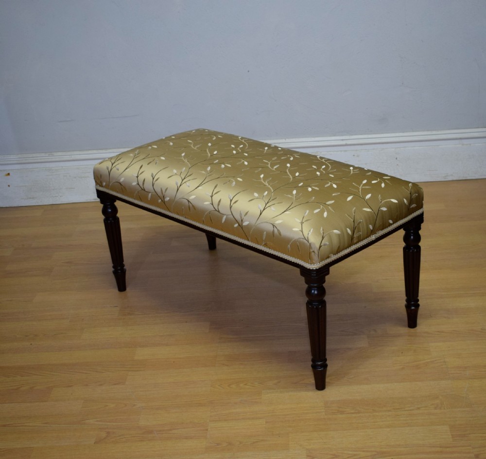 Large Upholstered Centre Stool / Duet Stool View IX