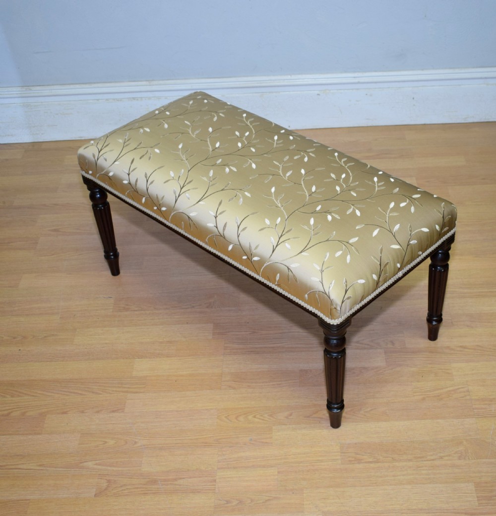Large Upholstered Centre Stool / Duet Stool View XII