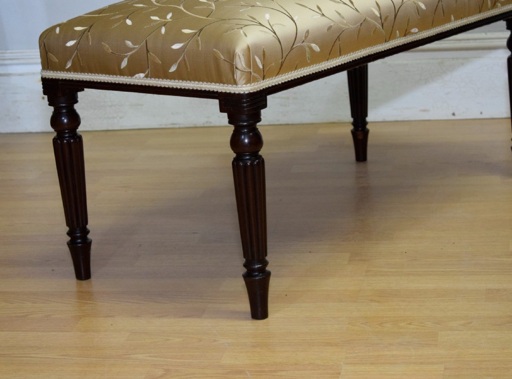 Large Upholstered Centre Stool / Duet Stool View XVI