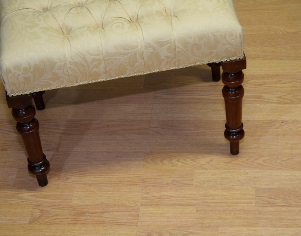 Antique Victorian Upholstered Stool  View VI