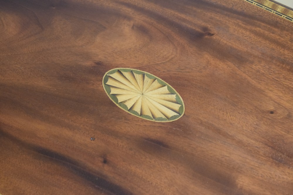 Antique Edwardian Mahogany Inlaid Table  View IV