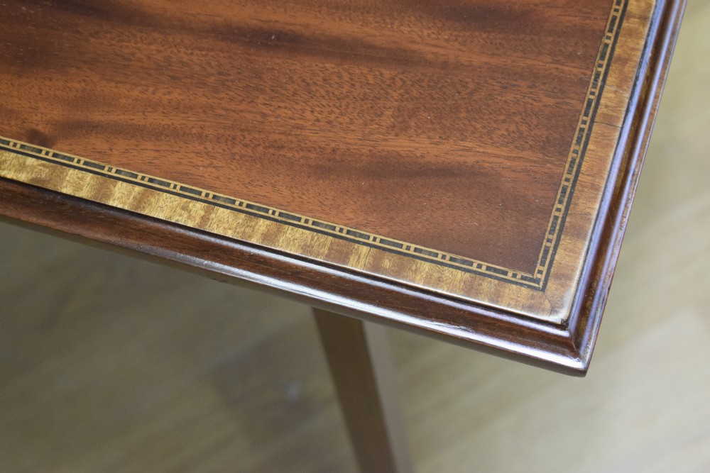 Antique Edwardian Mahogany Inlaid Table  View VI