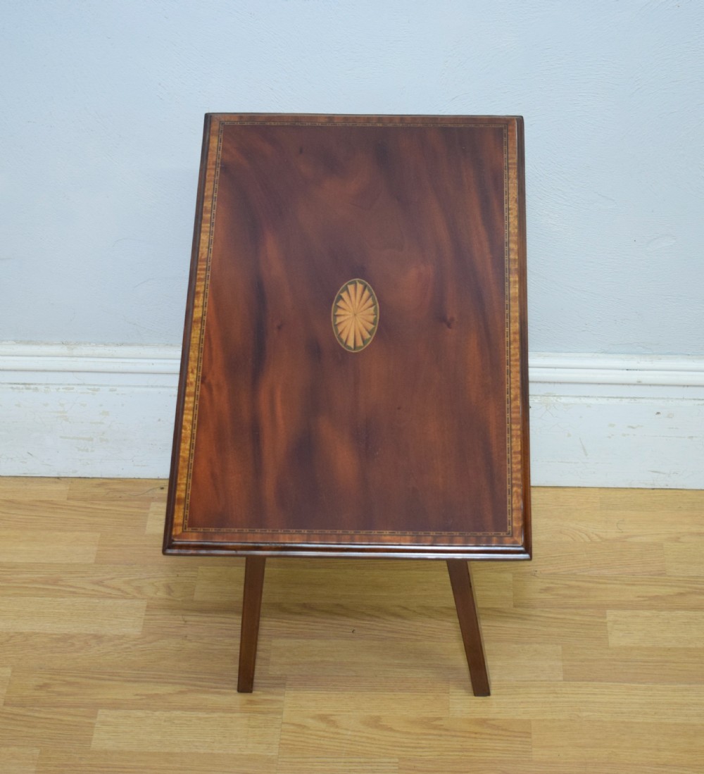 Antique Edwardian Mahogany Inlaid Table  View XIII