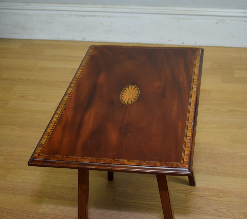 Antique Edwardian Mahogany Inlaid Table  View XV
