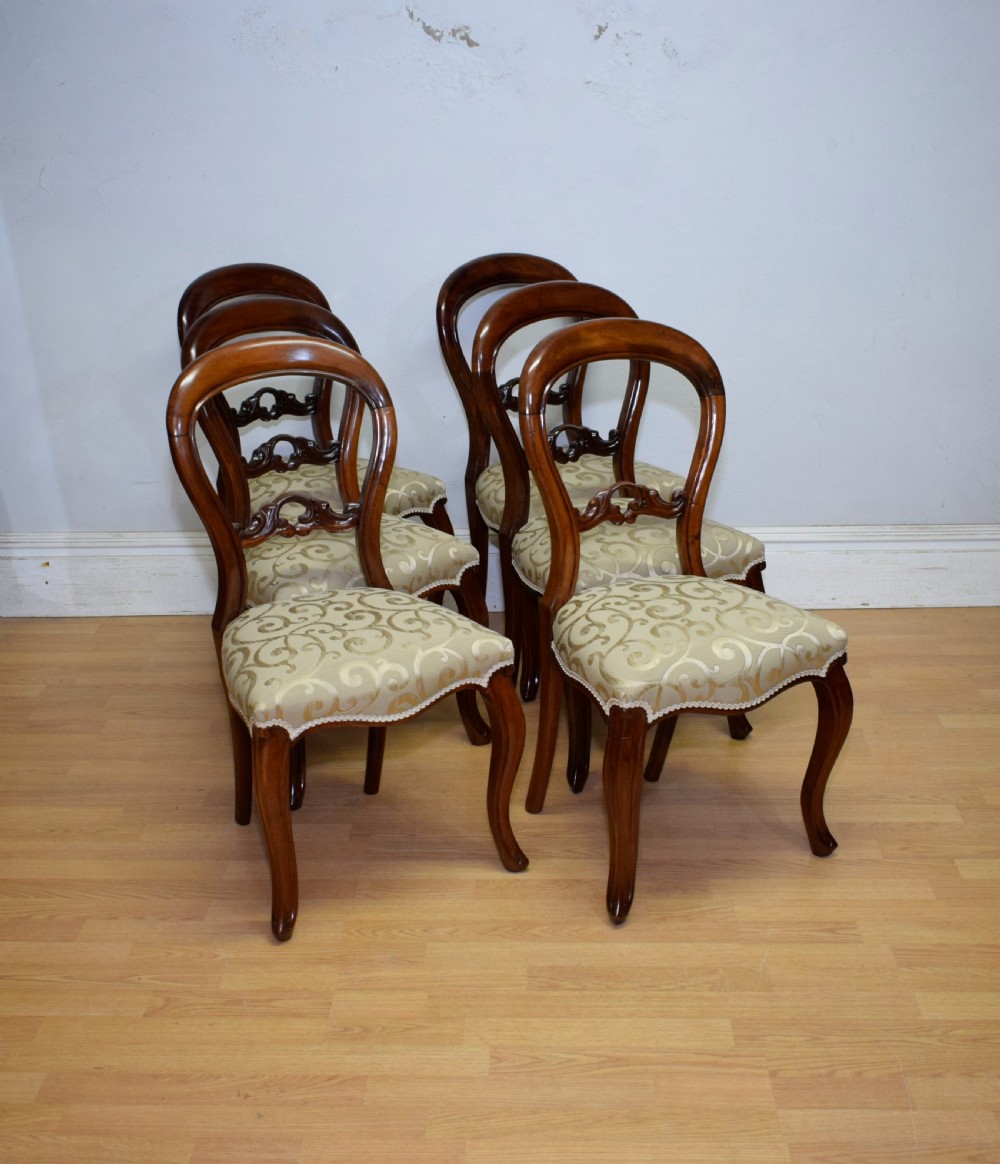 Antique Set of 6 Victorian Dining Chairs View II