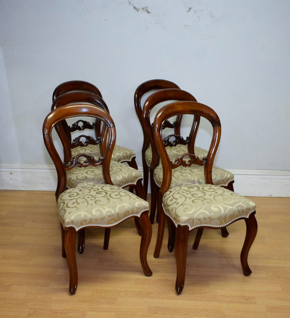 Antique Set of 6 Victorian Dining Chairs View IV