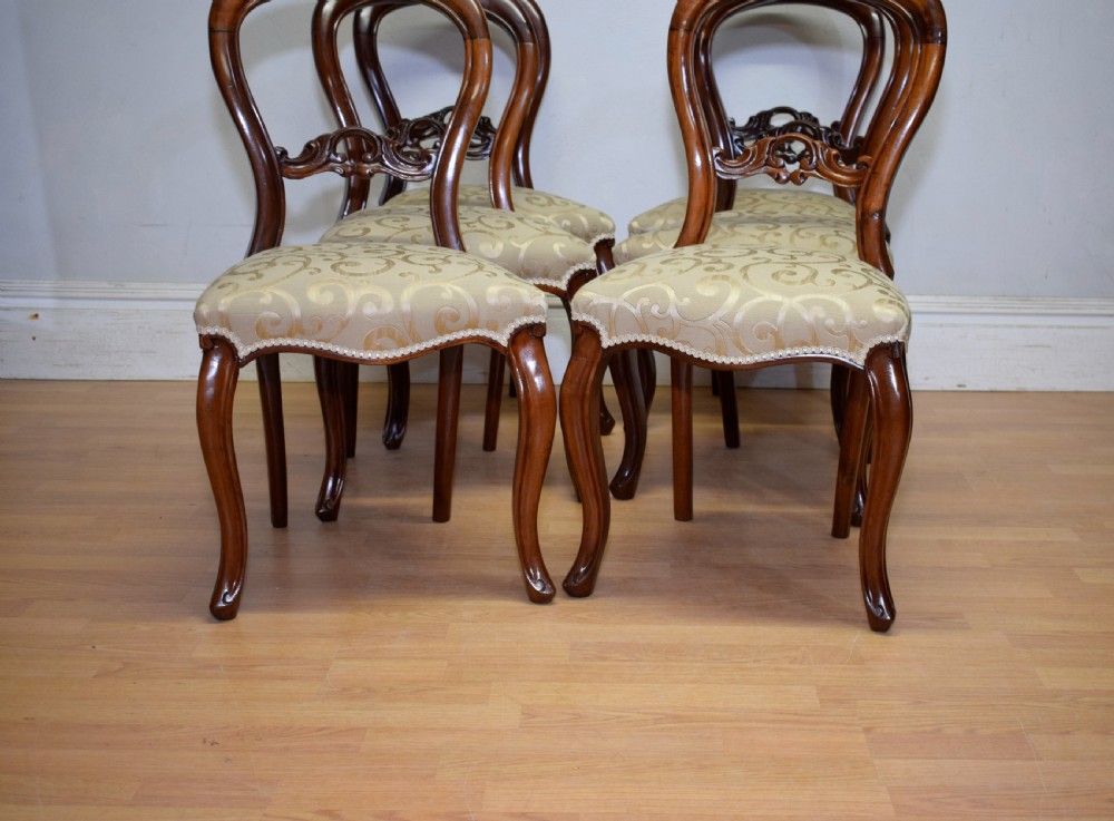 Antique Set of 6 Victorian Dining Chairs View IX