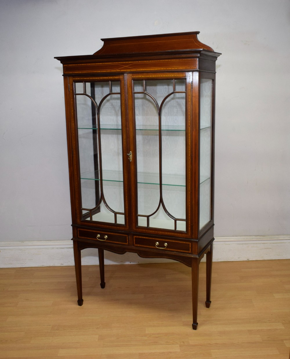 Edwardian Inlaid Display Cabinet View II