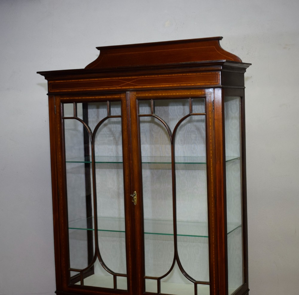 Edwardian Inlaid Display Cabinet View V