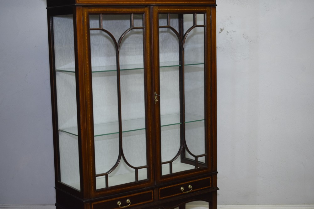 Edwardian Inlaid Display Cabinet View XI