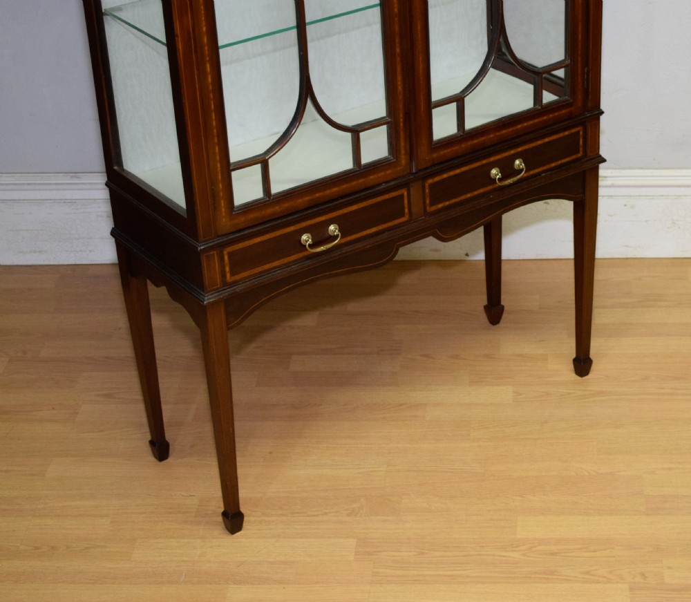 Edwardian Inlaid Display Cabinet View XV