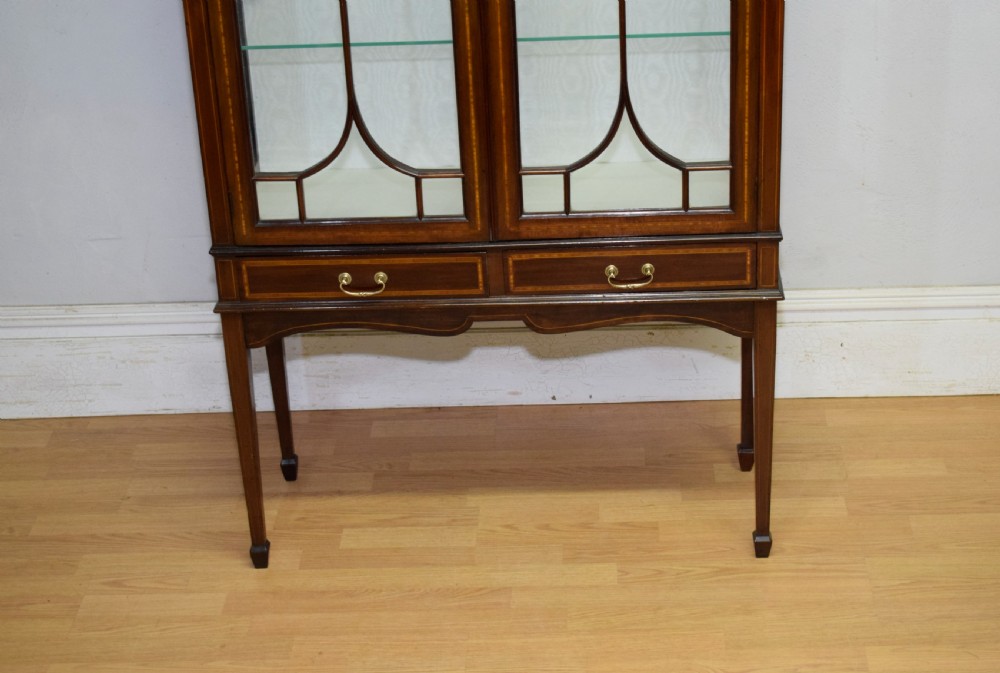 Edwardian Inlaid Display Cabinet View XIX