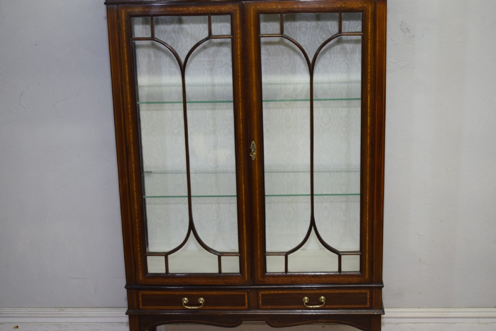 Edwardian Inlaid Display Cabinet View XX