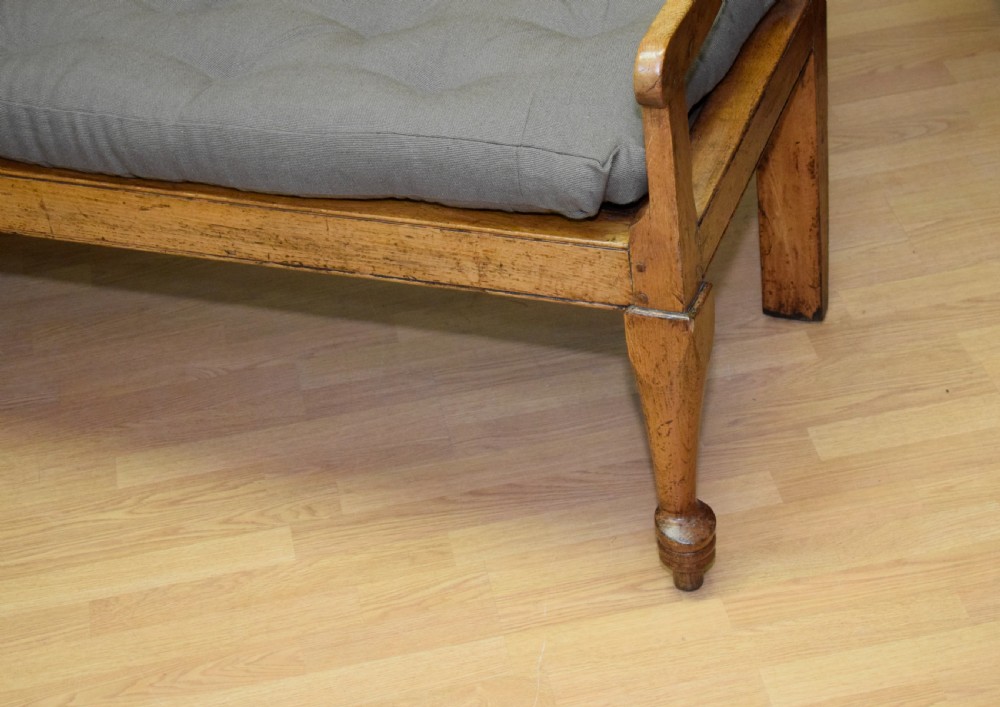 Antique Georgian Oak Settle 6ft View XIII