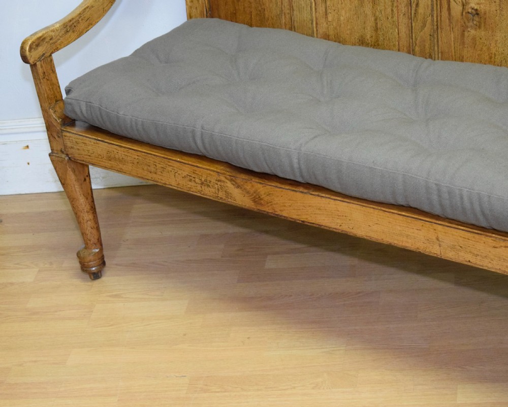 Antique Georgian Oak Settle 6ft View XIV