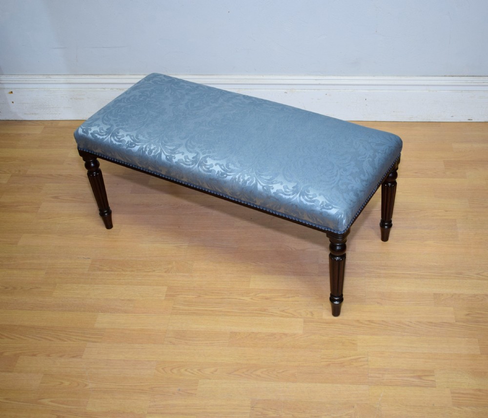 19th Century Mahogany Long Stool View II