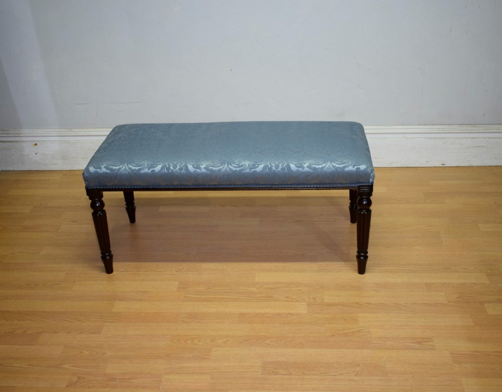 19th Century Mahogany Long Stool View III