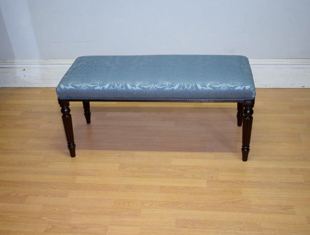 19th Century Mahogany Long Stool View IV